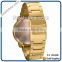 Fashion men wrist watch stainless steel watch classic golden watch customized watch auto date chronograph watch