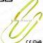 Endless flat webbing sling with single tie layer