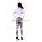 Summer colourfull ladies fitness yoga wear pants black camo leggings
