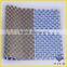 New fashion blue hot fix 8*8 glass crystal rhinestone sheet for bags