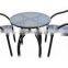outdoor rattan bar set round bar table & chair set