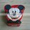 Mickey Mouse shaped portable metal coin bank with handle