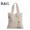 Durable canvas tote bag with top quality in shopping bag