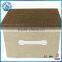 Linen Fabric Clothes Storage Box With Open Front