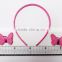 Magazine sets beauty gift girls pink hair accessories with two rope butterfly shake