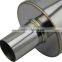Polished Chrome N1 Style JDM Muffler Exhaust with Straight Titanium Exhaust Muffler
