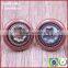 Chinese oem ladies suit metal frog jeans bow shaped buttons skulls