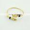 New style gold plated metal bracelet hand design gold cuff bangles
