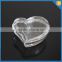 Popular design transparent glass jewelly box heart shape