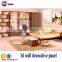 Eco-friendly 3d effect wood decorative wall panel bathroom wall panels