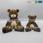 Cartoon Toy Stuffed Bear Plush Doll in Brown Color