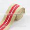 3 inch wide polyester cotton striped woven jacquard webbing
