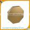 food packaging box design hexagon shape