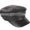 New Women's Black 100% Real Sheepskin Leather hat