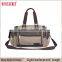 Online shopping hot sale cross strap canvas hanging teen leather messenger shoulder bag