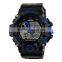 SKMEI dual time silicone digital analog watch men's sport s shock resist watch waterproofed