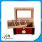 High-end Handmade Wooden Cigar Box for Men's Smoking Purpose