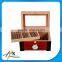 High Quality Mutiple-layer Wooden Humidor with Clear Window