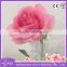 hand touch pink artificial rose flower