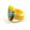 Newest design promotional gift wholesale cartoon 3d shaped rubber finger ring