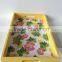 beautiful wholesale decorative flower wooden tray