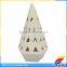 2017 New Design White Ceramic Tealight Christmas Tree Home Decor