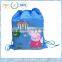 Pig Kid drawstring bag for back to school Pink color