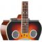 Handmade Square Neck Sunburst Acoustic Resonator Guitar