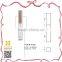Custom lipstick gloss with brush applicator container tube packaging design
