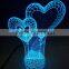 5V 1A 3D Transparent Arcylic Material LED Night Light