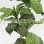 cheap artificial big leaves pant trees plastic trunk bonsai