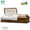 JS-A3558 luxury adult casket supplier