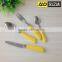 24 pcs stainless steel cutlery set with plastic handle