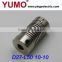 YUMO (LP D27 L50 10X10) Aluminium Couplings Spring Bellows hdpe to steel pipe coupling
