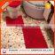 long pile polyester washable shiny chenille 3 piece bathroom mat sets