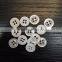Bowl style white shirt button