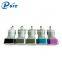OEM colorful dual-port 2 USB port 5v 2.1a smart car charger with indication light