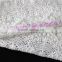 New scallop shape viscose cotton fabric, hot sales white knitted flower cotton fabric for dress