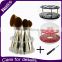 Modern Design Amazon Top Seller Foundation 10Pcs Oval Makeup Brush Dry Holder