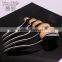 Nylon bendable handle eco-friendly 10pcs toothbrush shaped makeup brush