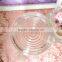 500ml round line shape clear glass material candle holder