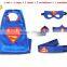 YS Hot Selling Superhero Cape Mask Whole Set 1 cape 1 mask 2 wristband 1 waistband