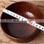 Wooden round bowl