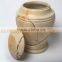 NATURAL STONE TEAKWOOD MARBLE URNS