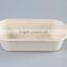 Biodegradable 1000ml sugarcane food container with separate lid