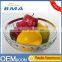 Hot Sale Round Shape Iron Wire Bread Basket Fruit Basket Chrome