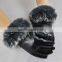 Women's Leather Gloves Autumn Winter Warm Rabbit Fur Gloves Sheepskin Mittens