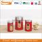 Matt color kitchen round storage metal canister sets with lid