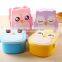 WHOLESALE Plastic OWL Lunch Box With Spoon,Cute Cartoon Owl Student Food Container,OWL Shape Animal Cartoon Plastic Lunch,