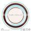 cheap colorful stripe ceramic handpaited dinner plate